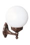 Opviq Lámpara de Pared Exterior Marrón BAP-68160-BKR-OP